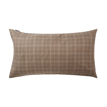 Checked Pin Point Oxford pillowcase 50x90 cm - Brown - Lexington