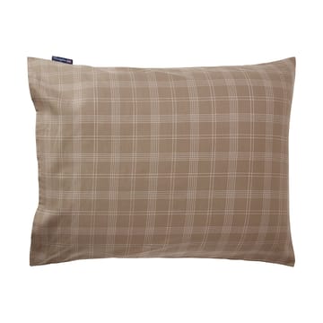 Checked Pinpoint Oxford cushion cover 50x60 cm - Brown - Lexington