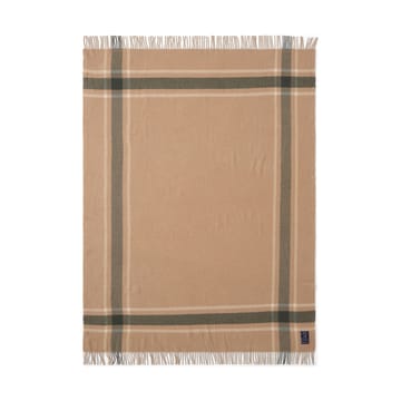 Frame checked recycled throw 130x170 cm - Beige-green - Lexington