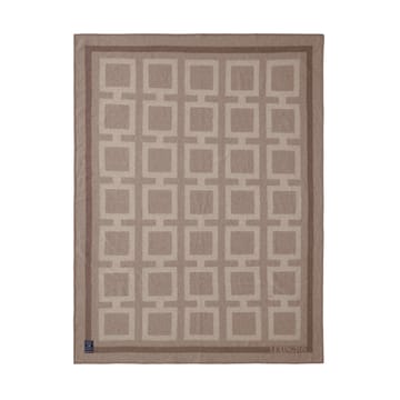 Graphic Recycled Wool Blanket 130x170 cm - Light beige - Lexington