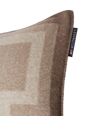 Graphic Recycled Wool cushion cover 50x50 cm - Light beige - Lexington