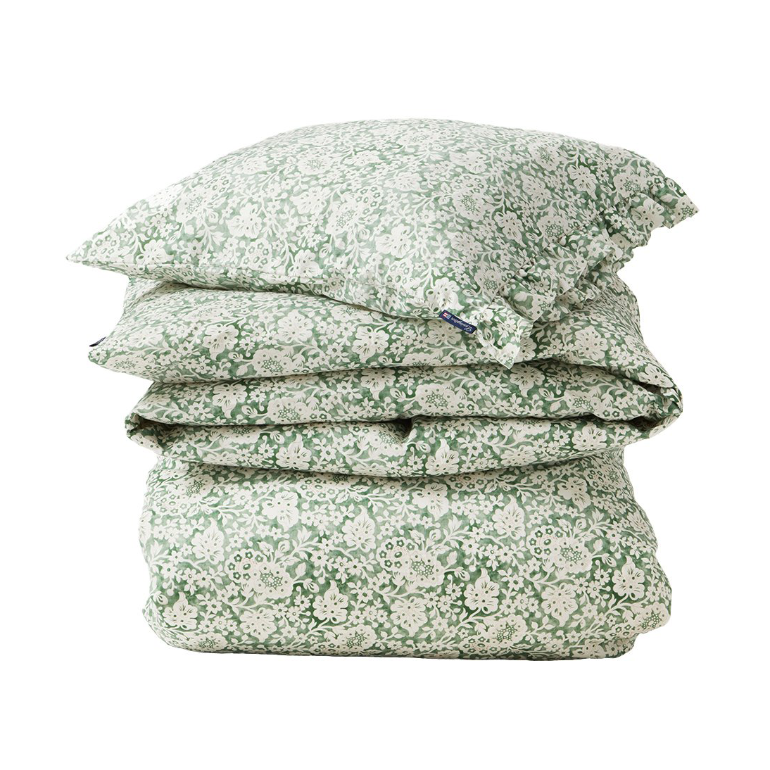 Lexington Green Floral Printed Cotton Sateen bed set 50x60 cm, 150x210 cm