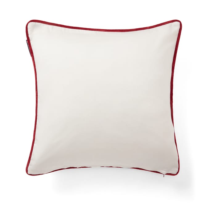 Happy always cushion cover 50x50 cm, White-Red Lexington