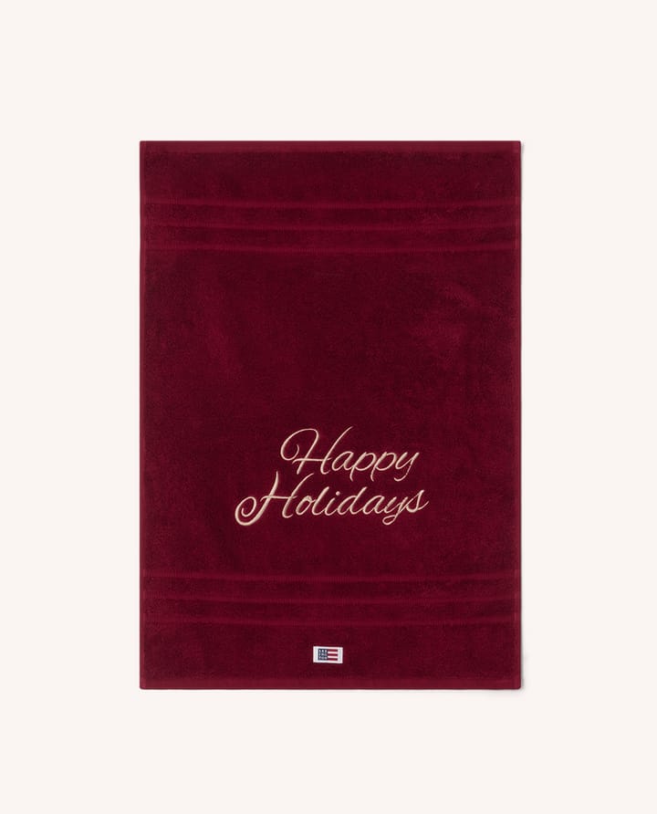 Happy Holidays towel 50x70 cm, Red Lexington