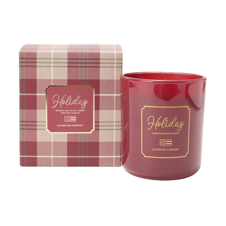 Holiday scented candle 40 hours, Ginger Black Amber Lexington