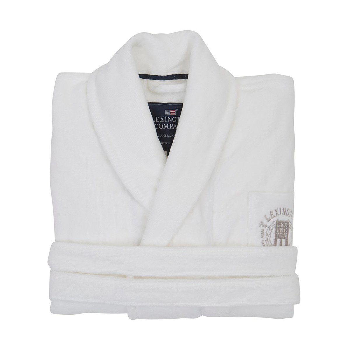 Lexington Hotel Velour bathrobe L White