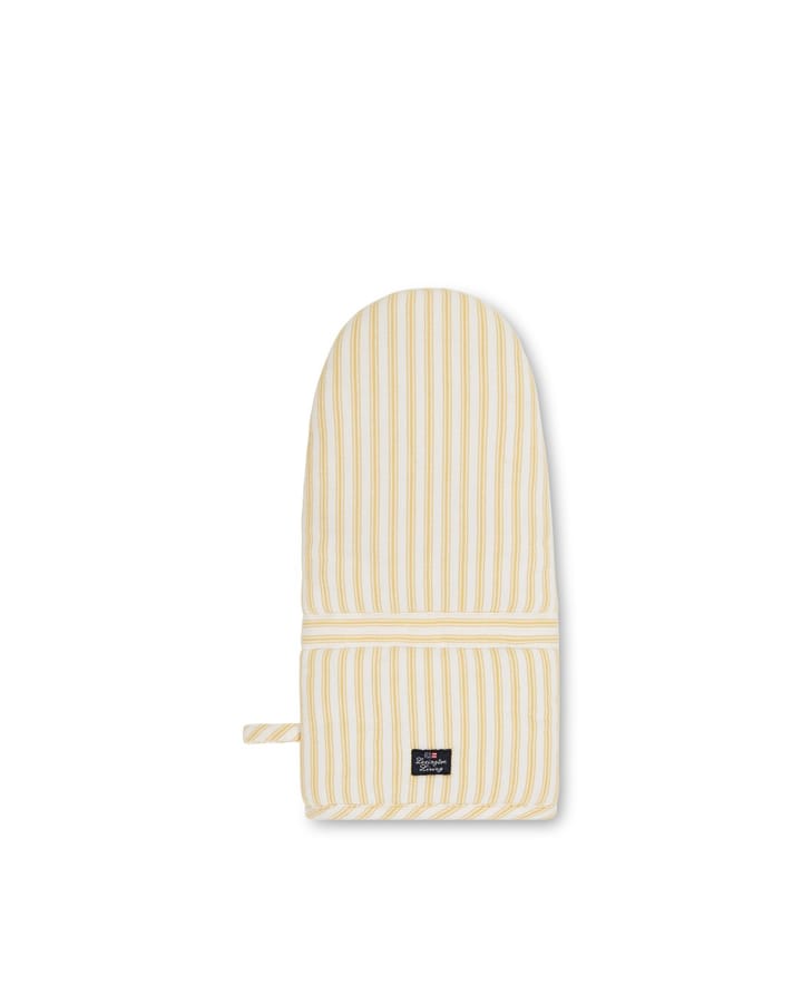 Icons cotton Herringbone glove one size - Yellow-white - Lexington