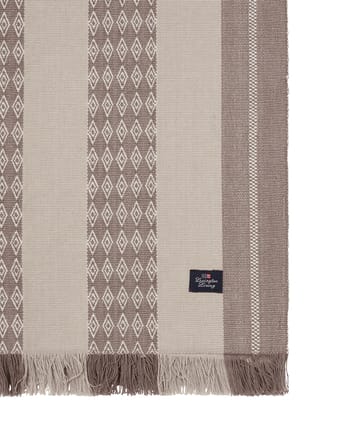 Jacquard Striped table runner 50x250 cm - Beige - Lexington