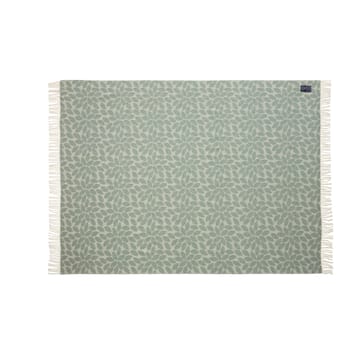 Leaves Recycled Wool Jacquard wool throw 130x170 cm - Green - Lexington