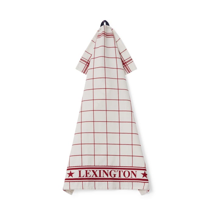 Lexington checked kitchen towel 50x70 cm, White-Red Lexington