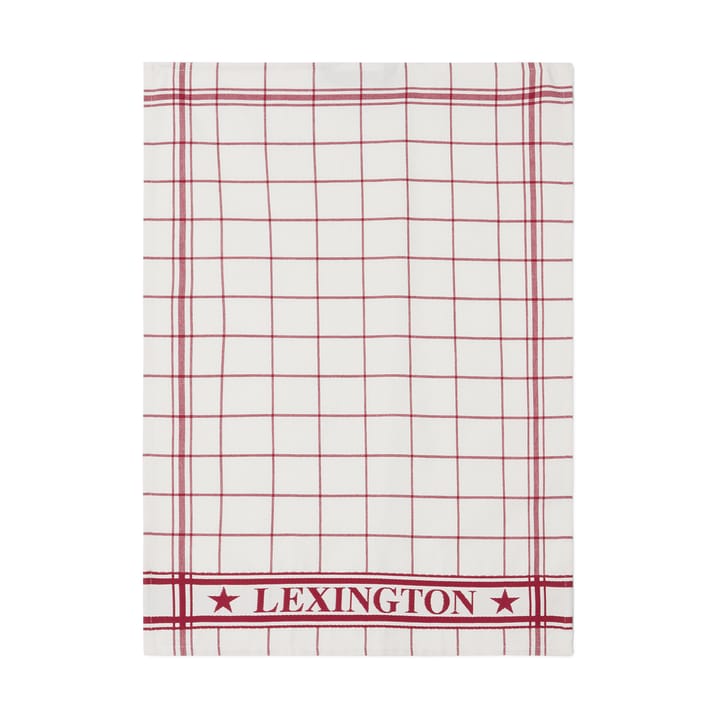 Lexington checked kitchen towel 50x70 cm, White-Red Lexington