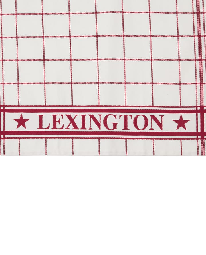 Lexington checked kitchen towel 50x70 cm, White-Red Lexington