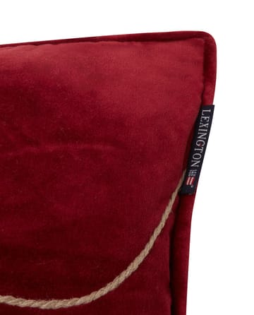 Merry Cotton Velvet cushion 30x50 cm - Red - Lexington