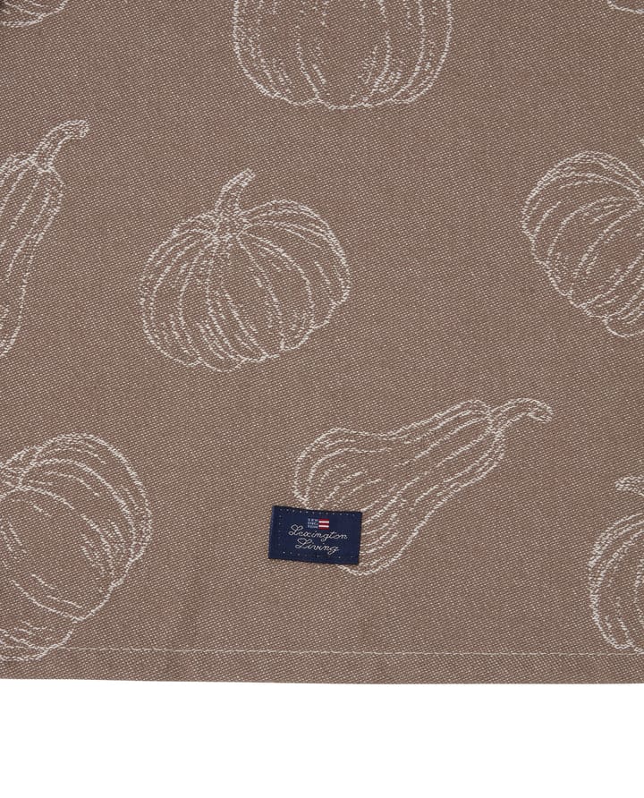 Organic Cotton Jacquard Kitchen Towel 50x70 cm, Brown Lexington