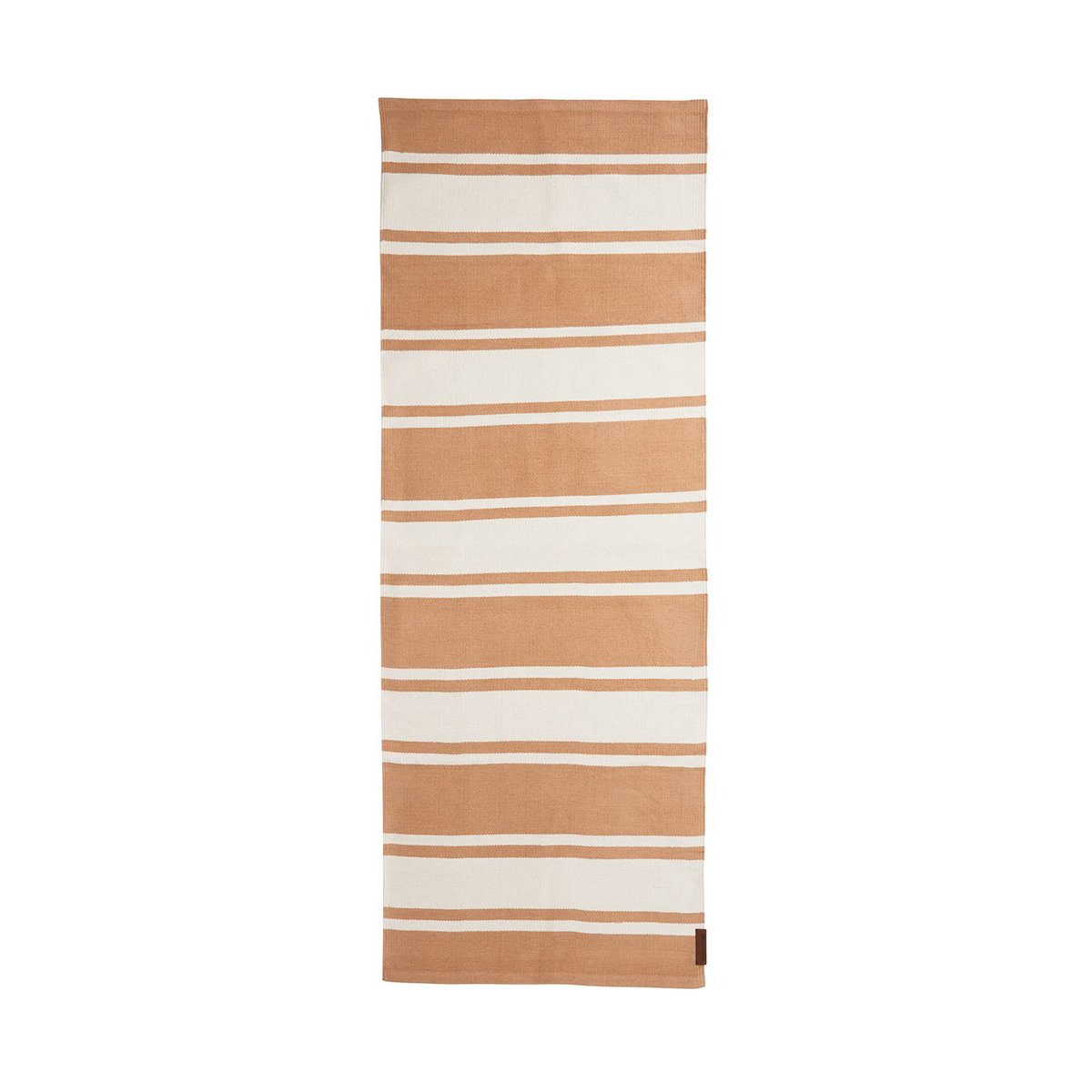 Lexington Organic Striped Cotton entrace rug 70x130 cm Beige-white