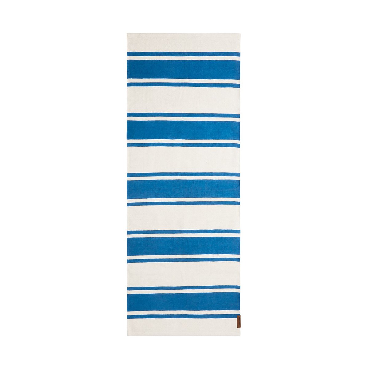 Lexington Organic Striped Cotton entrace rug 80x220 cm Blue-white