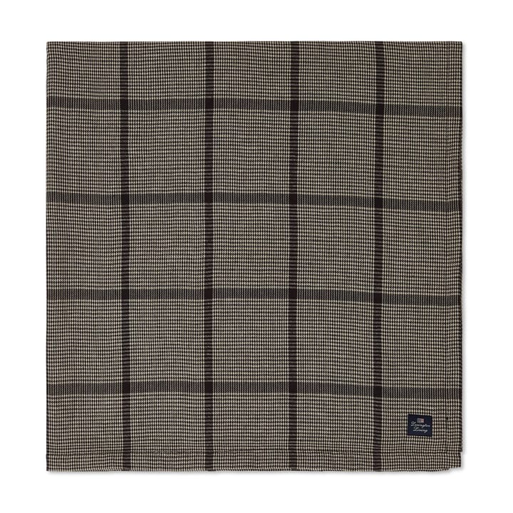 Pepita Check Cotton Linen tablecloth 150x250 cm, Dark Grey-beige Lexington