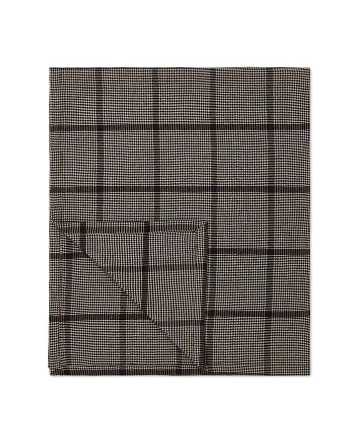 Pepita Check Cotton Linen tablecloth 150x250 cm, Dark Grey-beige Lexington