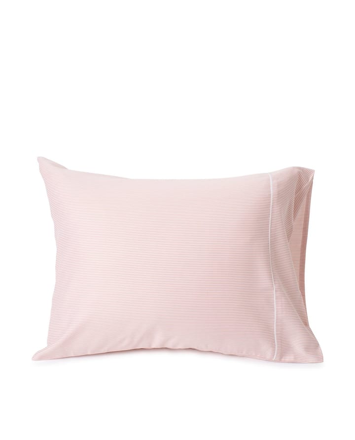 Pillowcase striped 65x65 cm - Pink-white - Lexington