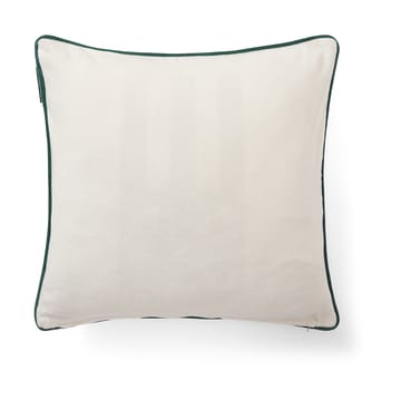 Pine wreath velvet cushion cover 50x50 cm - White - Lexington