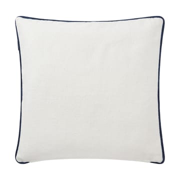 Printed Logo Recycled Cotton Cushion Cover 50x50 cm - White - Lexington