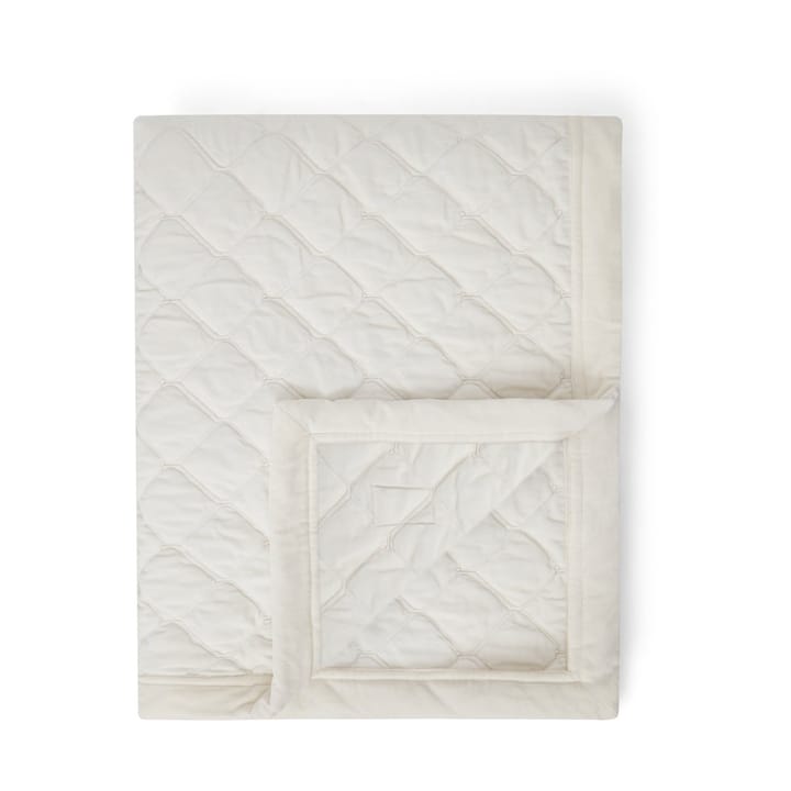 Quilted Organic Cotton Velvet bedspread 160x240 cm, Snow white Lexington