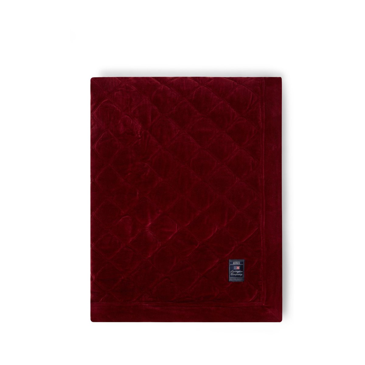 Lexington Quilted Organic Cotton Velvet bedspread 240x260 cm Red