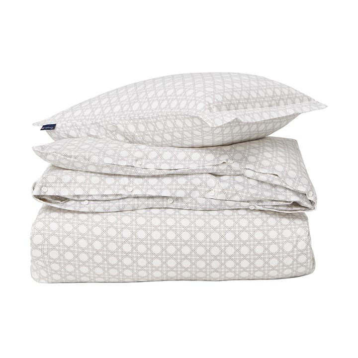 Rattan Printed bedding set 220x220 cm - White - Lexington