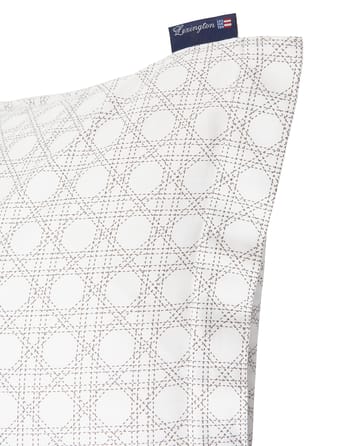 Rattan Printed pillowcase 50x60 cm - White - Lexington