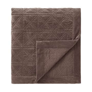 Rattan Quilted Velvet bedspread 160x240 cm - Brown - Lexington