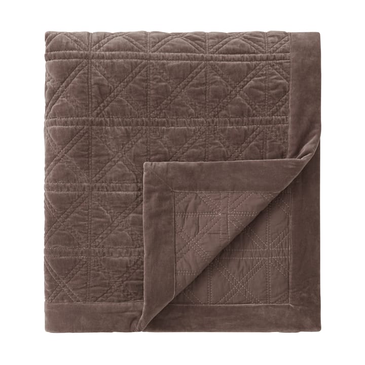 Rattan Quilted Velvet bedspread 160x240 cm, Brown Lexington