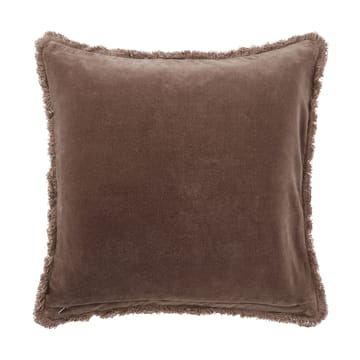 Rattan Quilted Velvet cushion cover 50x50 cm - Brown - Lexington