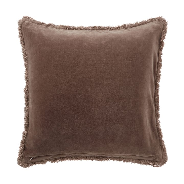 Rattan Quilted Velvet cushion cover 50x50 cm, Brown Lexington