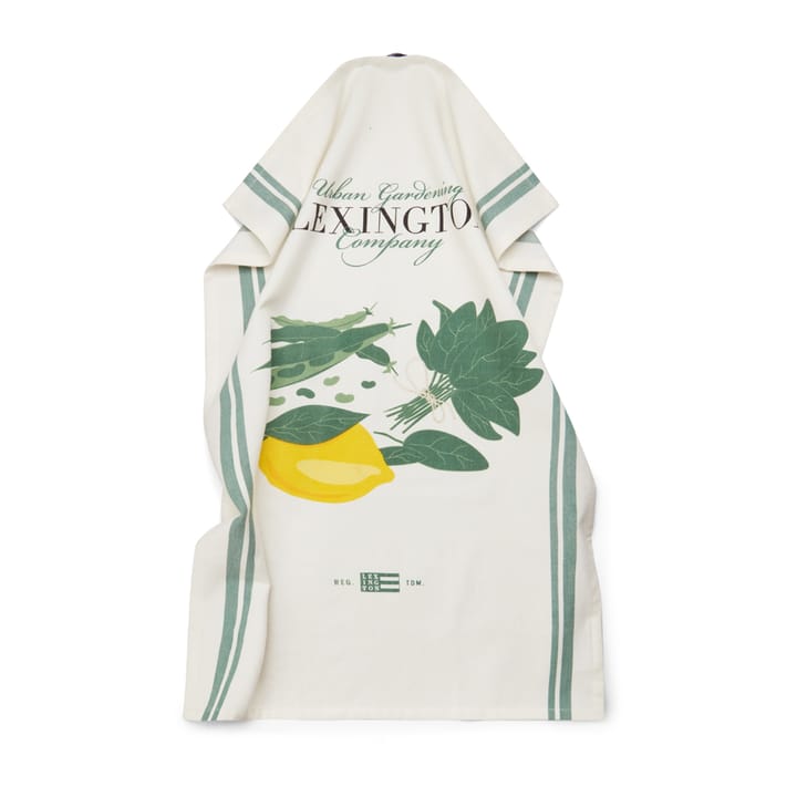 Salad kitchen towel 50x70 cm - White-green - Lexington
