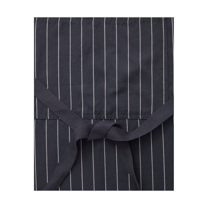 Striped Cotton Linen apron, Dark grey-white Lexington