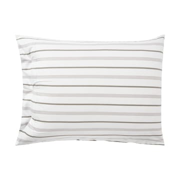 Striped Cotton Poplin pillowcase 50x60 cm - White - Lexington