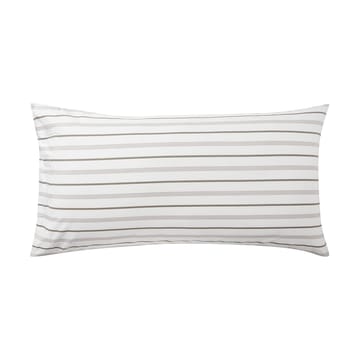 Striped Cotton Poplin Pillowcase 50x90 cm - White - Lexington