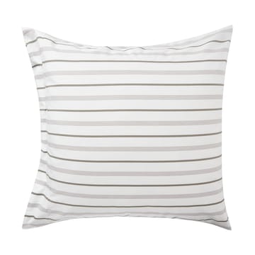 Striped Cotton Poplin pillowcase 65x65 cm - White - Lexington