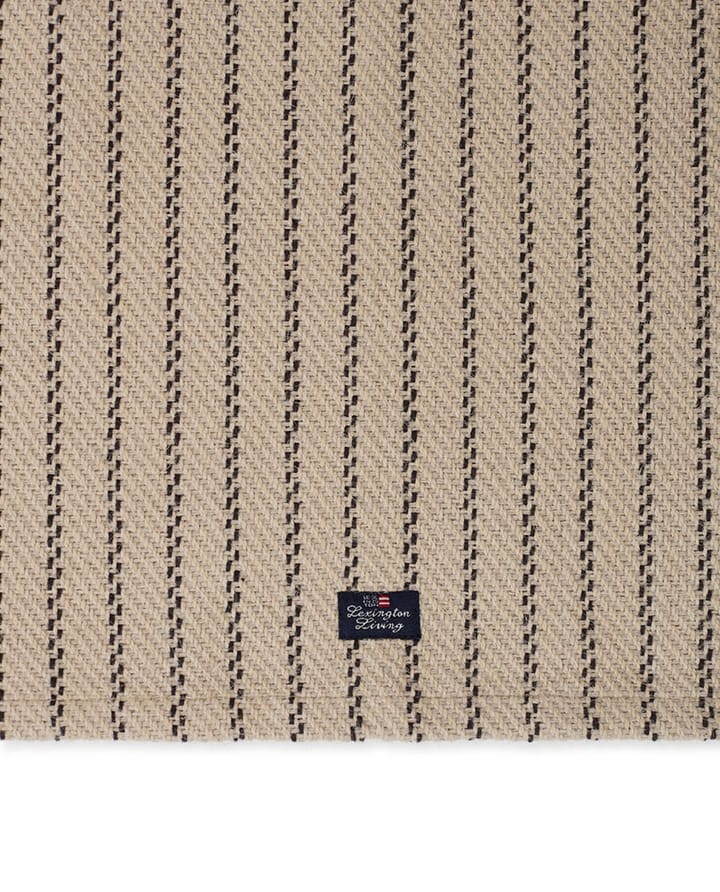 Striped Jute Cotton placemat 40x50 cm, Beige-dark Grey Lexington