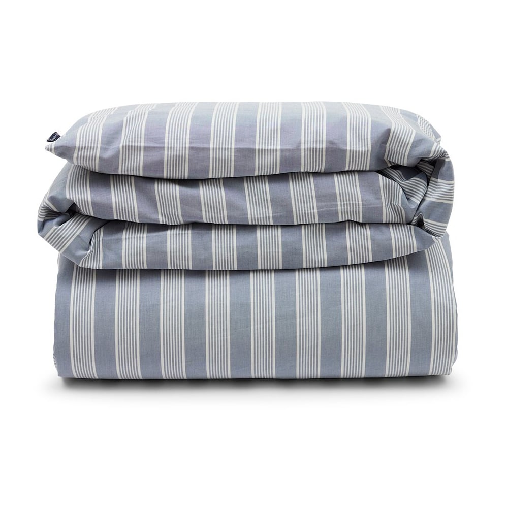 Lexington Striped Lyocell Cotton duvet cover 150x210 cm Blue-white