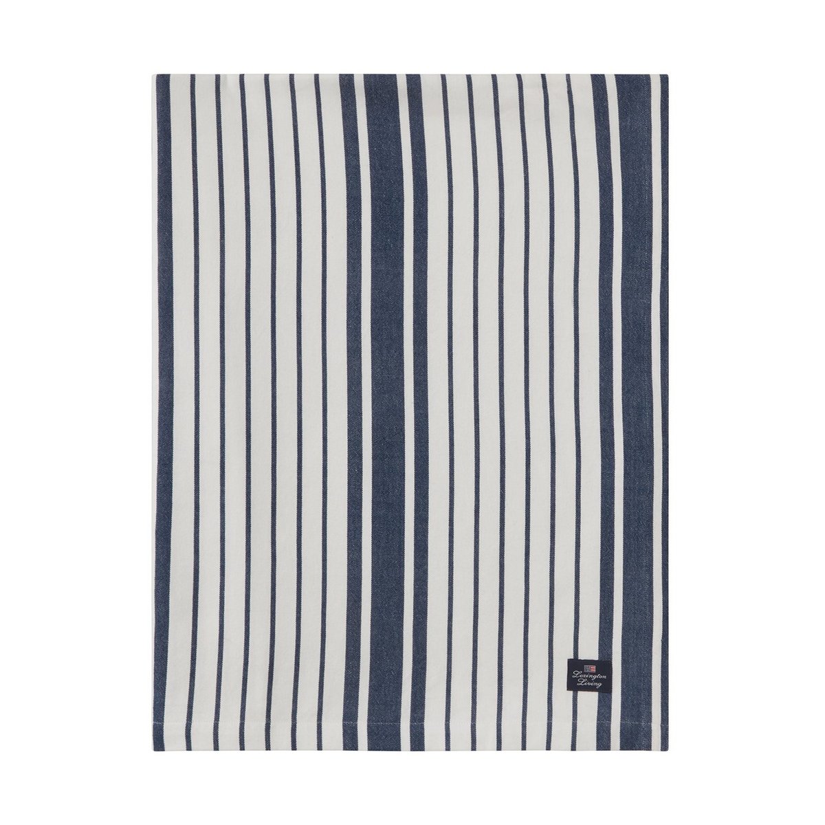 Lexington Striped Organic Cotton tablecloth 150x350 cm Navy