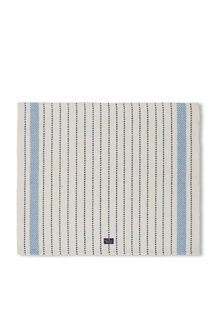 Striped placemat 50x40 cm - Nature white-blue - Lexington