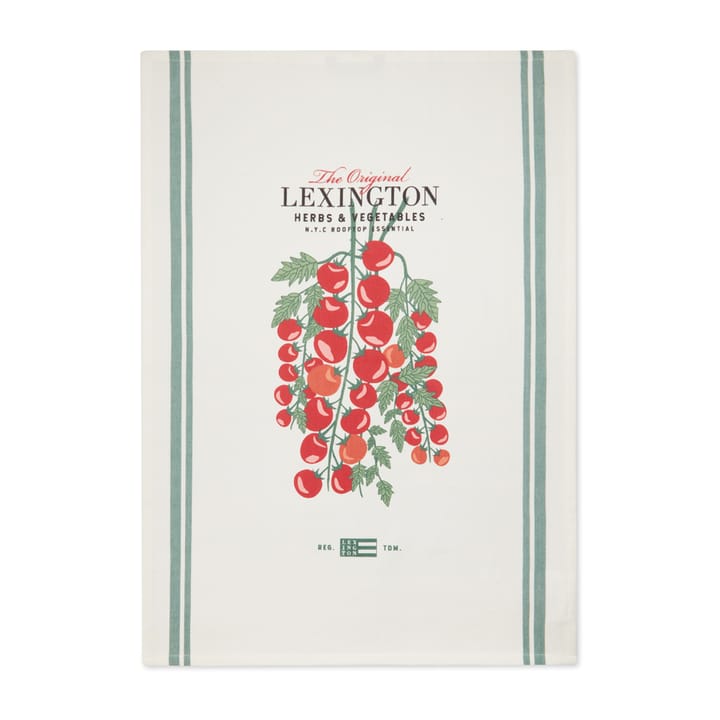 Tomato kitchen towel 50x70 cm, White-red Lexington