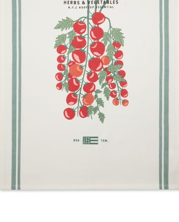 Tomato kitchen towel 50x70 cm - White-red - Lexington