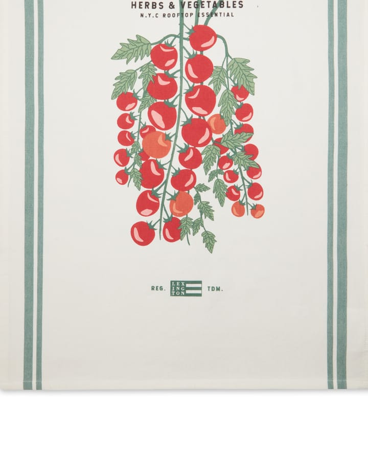 Tomato kitchen towel 50x70 cm, White-red Lexington