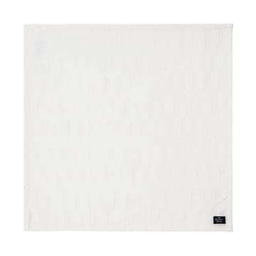 White jacquard cotton napkin 50x50 cm - White - Lexington