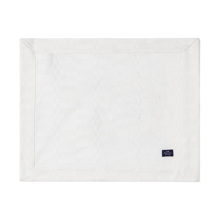 White jacquard cotton placemat 40x50 cm, White Lexington