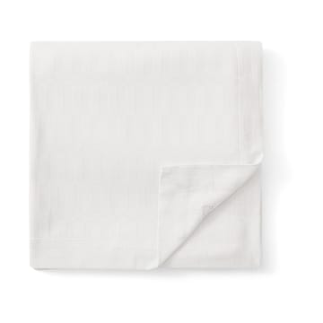 White jacquard cotton tablecloth 150x250 cm - White - Lexington