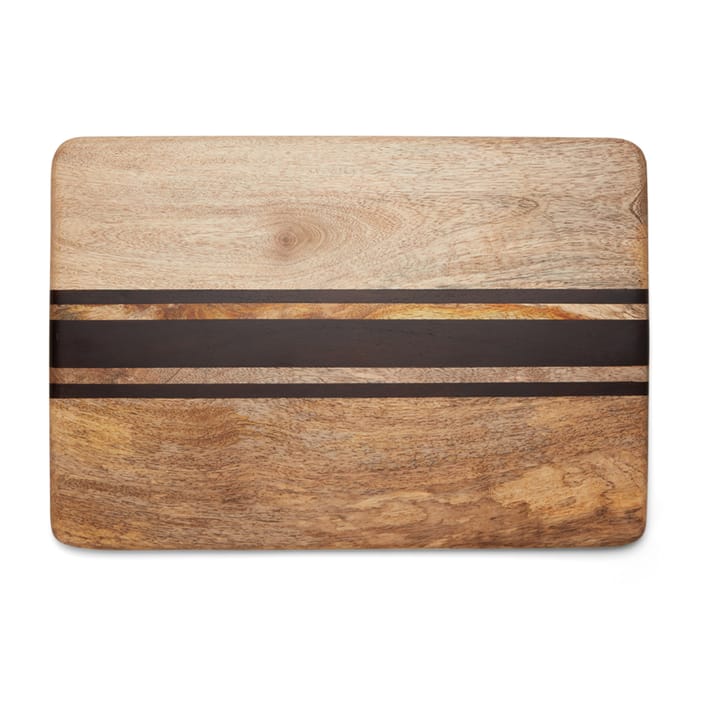 Wood serving board stripes, 40x28 cm Lexington