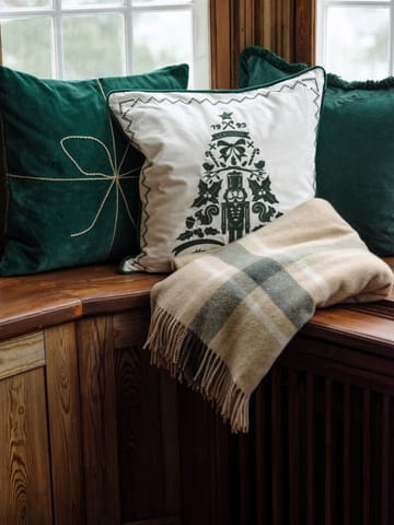 Wrapped velvet cushion cover 50x50 cm - Green - Lexington